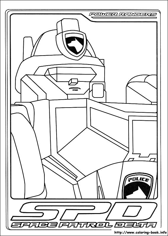 Power Rangers coloring picture